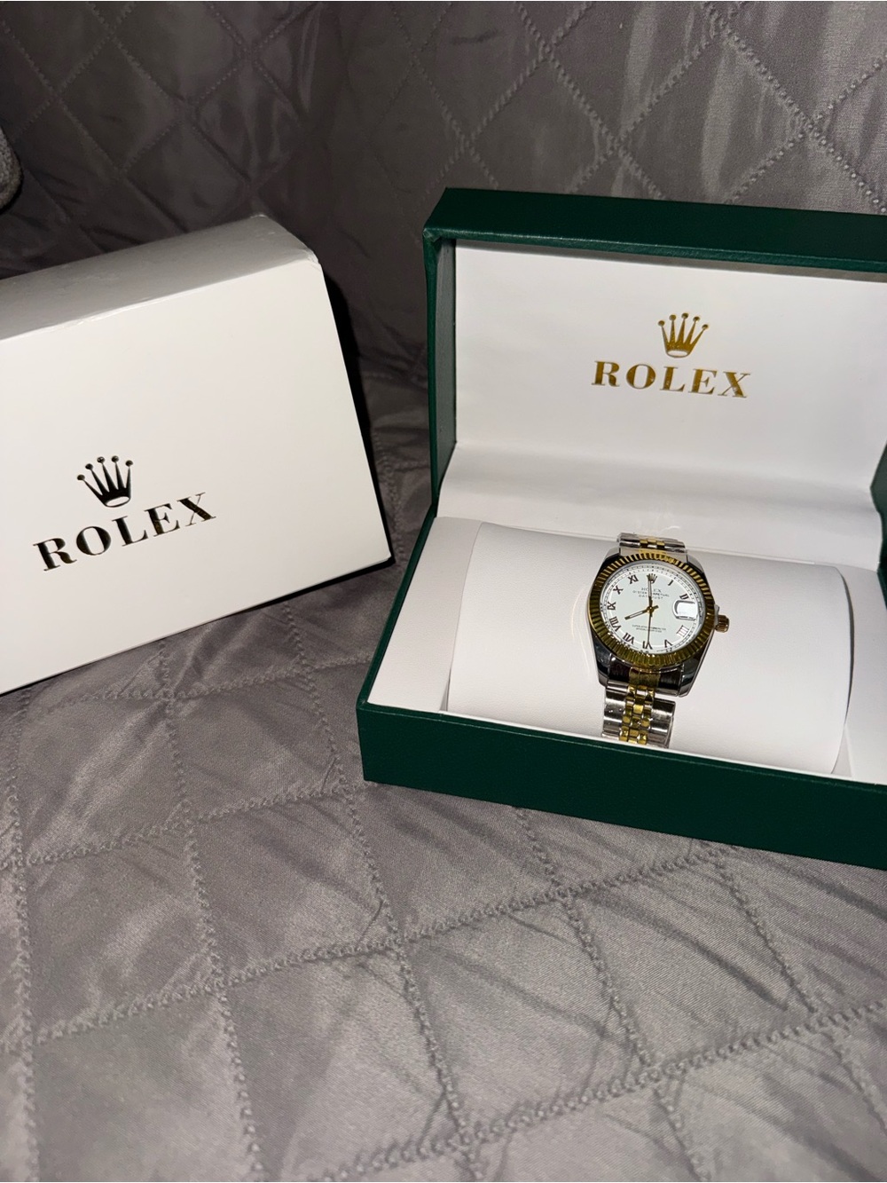 ‼️3Pc set‼️ White gold watch